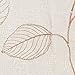 Sheer Curtains Leaf Embroidered Window Curtains for Living Room Bedroom Farmhouse Rustic Curtains Voile Semi Sheer Curtains Window Treatments Curtains 63 inch Long 2 Panels Set Rod Pocket Taupe