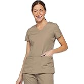 Dickies Scrubs Top for Women, V-Neck Womens Scrub Tops, Contemporary Fit with 4 Pockets - 85906