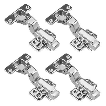 Iebiyo 4 Pack Cabinet Hinges 110 Degree Face Frame Hinges Self