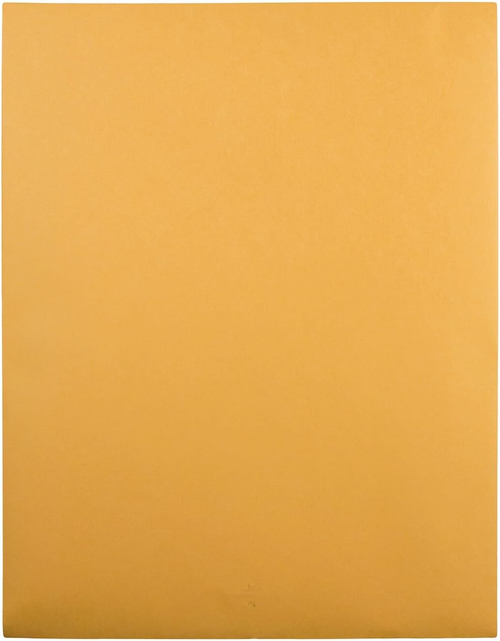 Quality Park 12 x 15-1/2 Clasp Envelopes, Clasp and Gummed Closures, for Oversized Papers, Drawings or Posters, 28 lb Kraft Paper, 100/Box (QUA37810) : Office Products