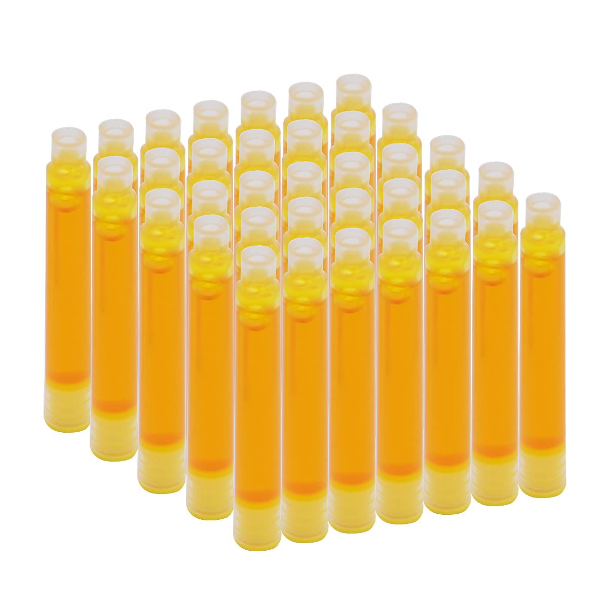 SIPLIV 35 PCS Ink Cartridges, 3.4 mm Bore Diameter Fountain Pen Calligraphy Pen Refill Ink Cartridges - Yellow