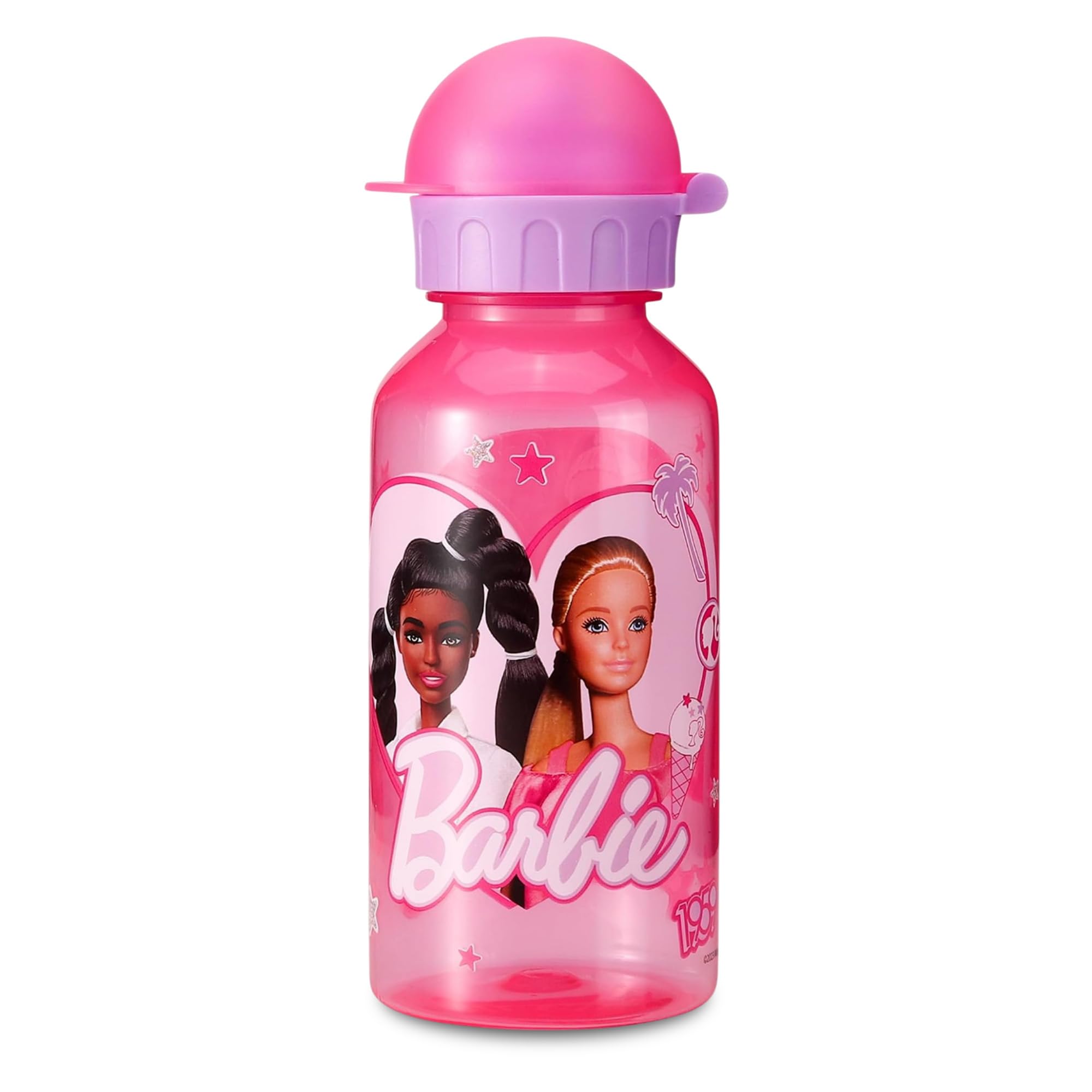 Stor Kids Water Bottles - 370ml Reusable & BPA Free Toddler Drinks Bottles, Lightweight Small Plastic Water Bottle for School & Sports (Barbie) — image 1