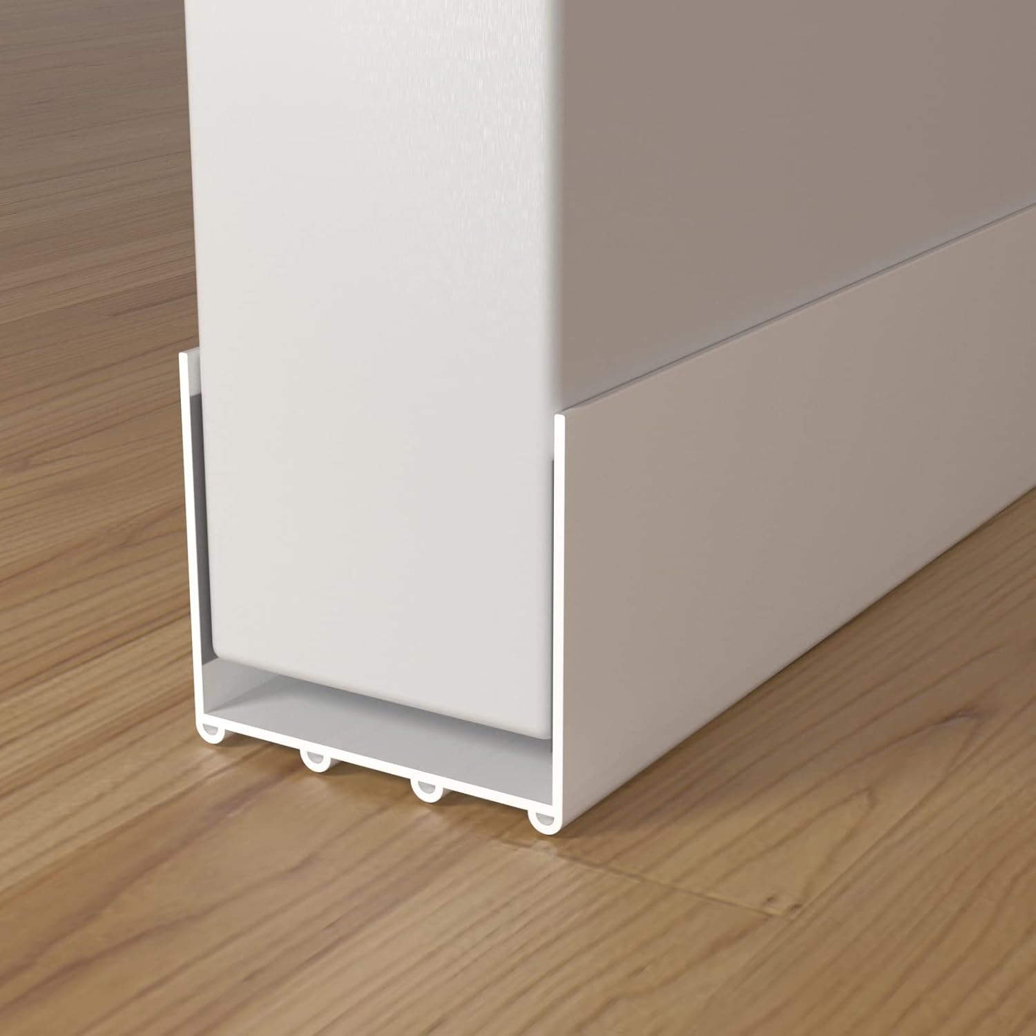 Draft Stoppers - Door Draft Stopper, Cuttable Draft Stopper for Bottom of Door, Strong Adhesive Door Sweeps for Exterior Doors 39” Length (White)