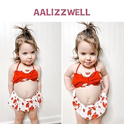 Little Baby Girls Swimsuit Strawberry Bikini Two
