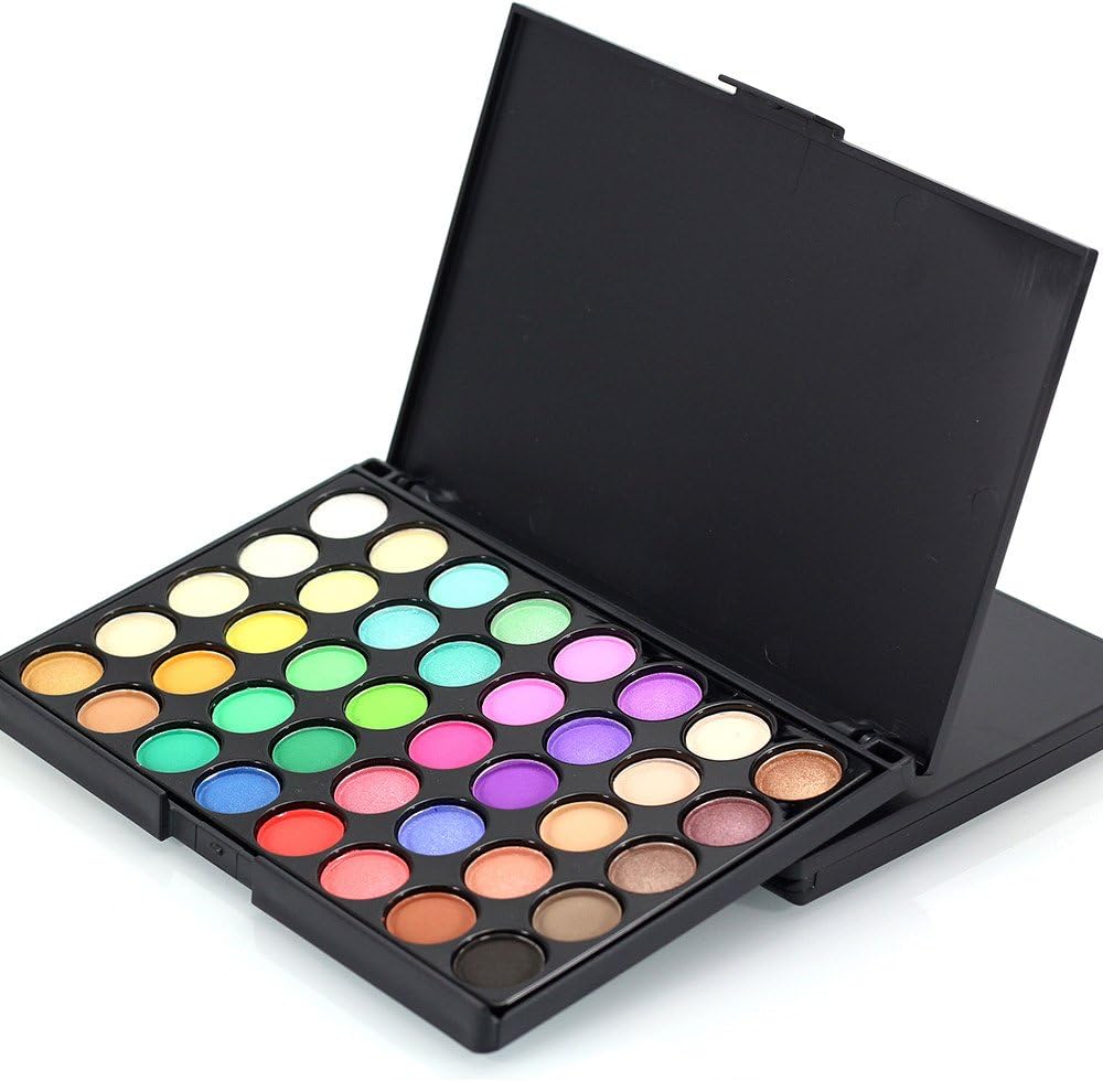vijTIAN 40 Colors Cosmetic Powder Eyeshadow Palette Makeup Set Matt Available Perfect for Both Professional Salon or Personal Use
