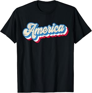 Retro 4th of July America Patriotic Fourth of July Family T-Shirt