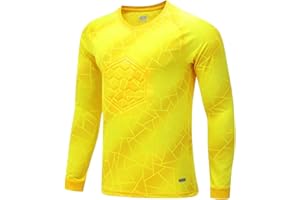 Hansber Kids Youth Goalie Shirts Padded Long Sleeve Soccer Goalkeeper Jersey Football Uniform