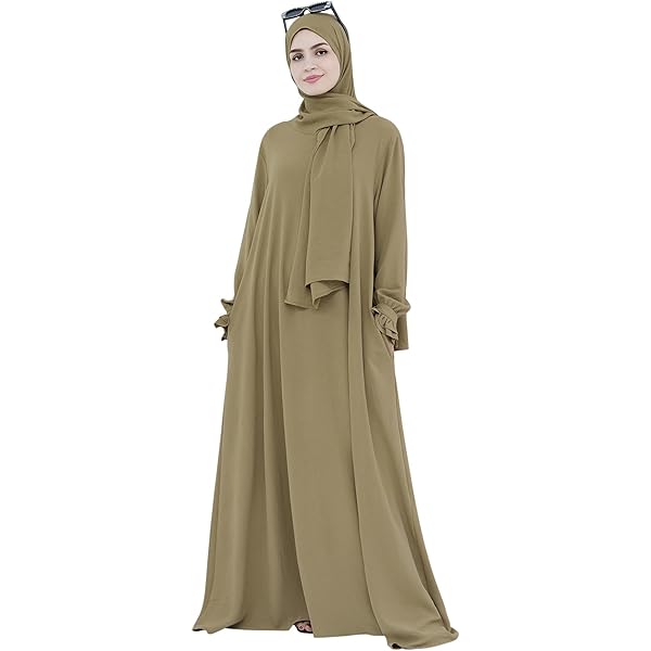 Amazon.com: khalat Muslim Abaya Dress for Women Autumn and Winter Knitted  Robe Dresses Full Long Modest Abaya Islamic Prayer Clothing Beige : Clothing,  Shoes & Jewelry