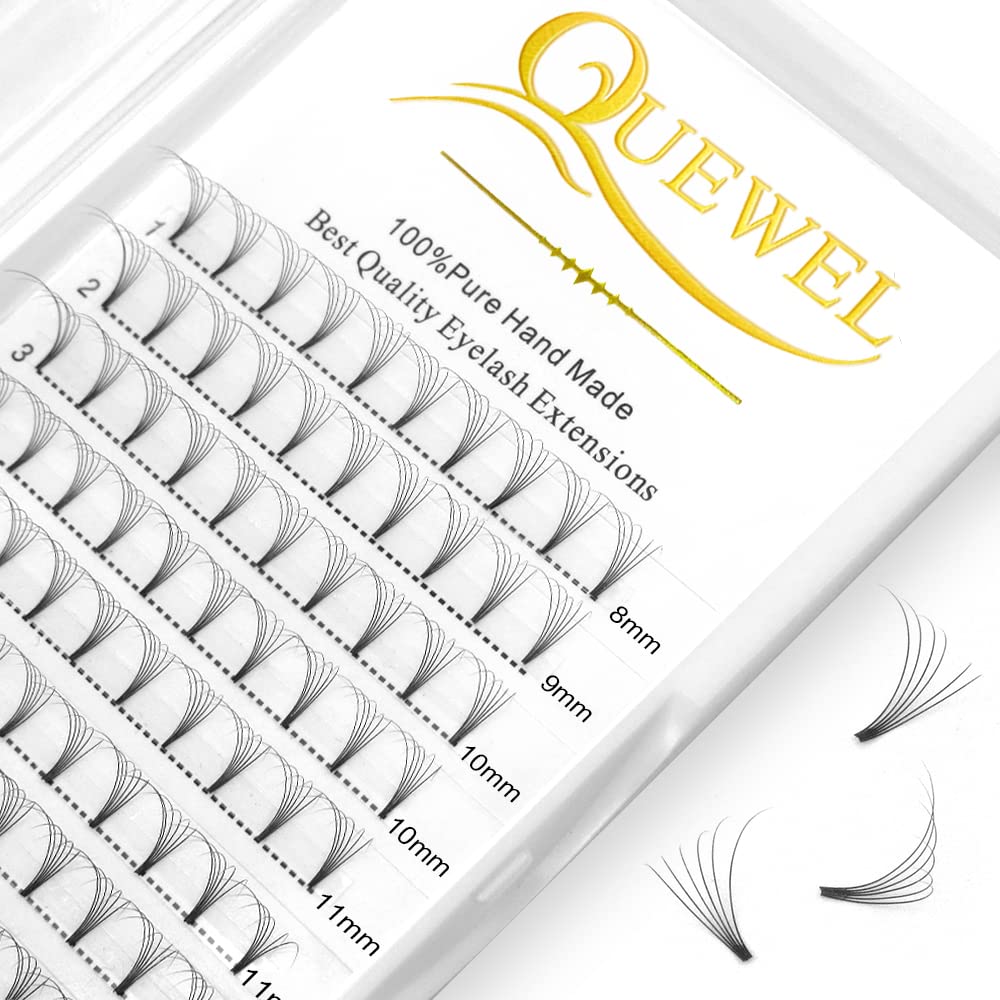 Premade Fan Volume Lash Extensions 6D 0.07D MIX8-15mm Russian Pre Made Fan Lashes | 3D 4D 5D 6D 0.07/0.10 C/D Curl 8-15mm | Long Lasting | Easy Application（6D 0.07D MIX8-15mm） — image 1