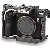 Tilta Full Camera Cage Compatible with Sony a7, a7 II, a7 III, a7S, a7S II, a7R, a7R II, a7R III, a7R IV, a9 Cameras (Tilta Gray) | TA-T17-FCC-G