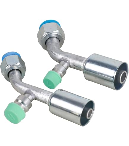 Kit Raccordi AC Per Aria Condizionata #8 E #10 &ndash; Gomito 90&deg; Con Oring Beadlock, Speedyautopartsusa