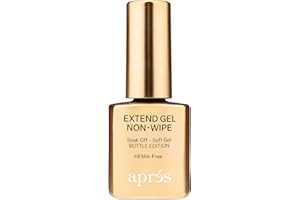 APRÉS Nail Non-Wipe Extend Gel, Soak Off HEMA-Free Gel-X Tips Adhesive 15ml / 0.5oz