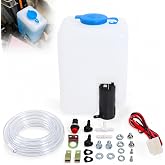 Wadoy Universal Windshield Washer Pump Reservoir Kit 99300 Fluid Reservoir Tank Bottle with Pump