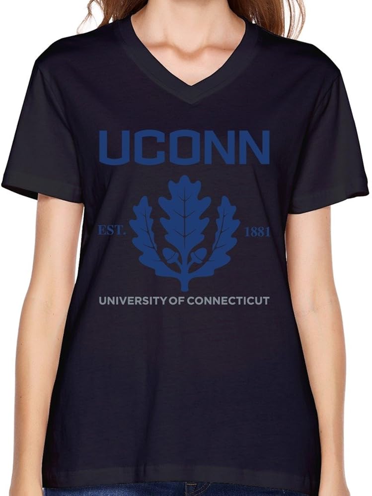 PNHK Women's University Of Connecticut Established 1881 Vneck Tshirt