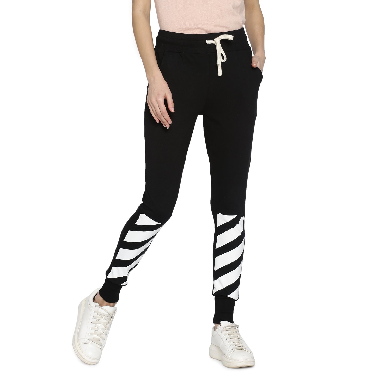 campus sutra women's stripes trackpant