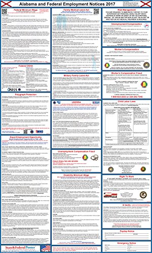 UPC 813859020033, 2017 Alabama State and Federal Labor Law Poster - Laminated 24&quot; x 40&quot;