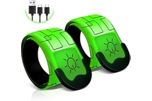 Xeiophoy 2 PCS LED Armband Rechargeable for Running Walking Cycling Jogging, 2025 Version Running Lights for Runners, High Visibility Night Walking Safety Gear, Premium Gifts for Runners Men Women