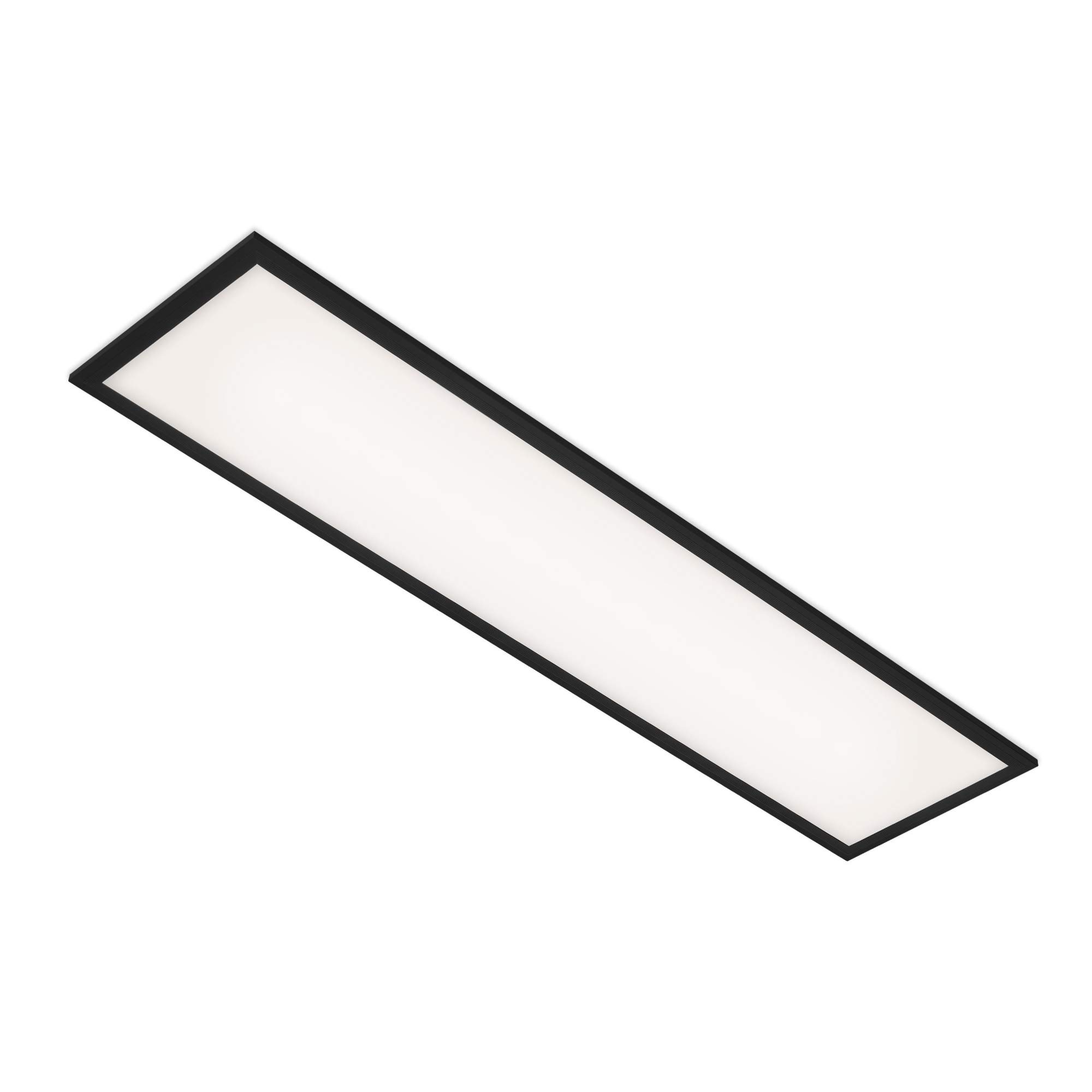 BRILONER - 7067-015 LED Panel, LED Ceiling Light, 22 Watt, 2,300 Lumens, 4,000 Kelvin, White/Black, 1,000 x 250 x 60 mm (L x W x H), 7067-015
