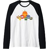 Disney and Pixar's Cars Halloween Pumpkin Group Raglan Baseball Tee
