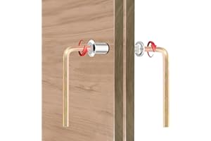 Xrfoiniu 150 Pcs M6x30mm Silver Binding Screw Kit, Furniture Bolts for Robust Joinery, DIY & Leather Crafts (150 Pcs M6x30mm-Sliver Barrel Nut&Bolt)