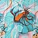 Scarf_tradinginc® Infinity Loop Scarf Pareo Sarong (Hibiscus Teal)