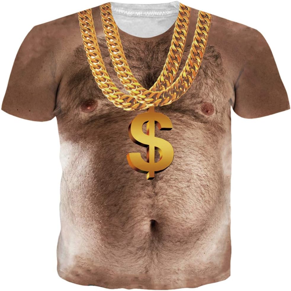 Leapparel Unisex Short Sleeve 3D Digital Printed Personalized T Shirts Tees