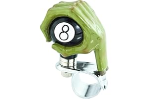 Lunsom Heavy Duty Truck Steering Wheel Knob Hand Hold 8 Black Ball Quick Release Custom Suicide Spinner Knob