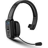 Trucker Bluetooth Headset, 60-Hour AI Noise-Canceling Mic for Driving | Mute Button, Multipoint Pairing, Single-Ear Design, Over-Ear Comfort, Bluetooth 5.2 Wireless Headphone, Phone/PC, Office/Work