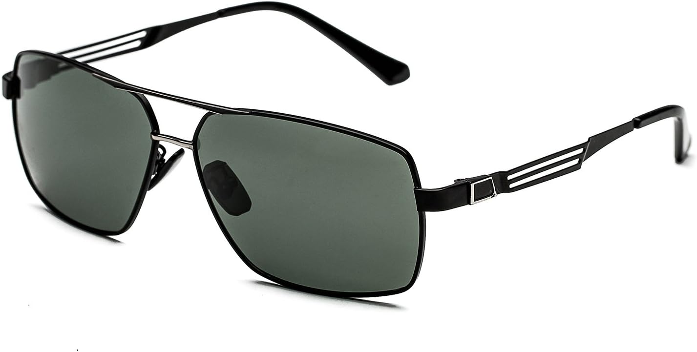 CHB Ultra lightweight polarized pilot sunglasses for men 100% uv protection