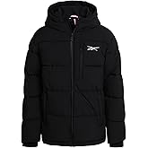 Reebok Boys Puffer Jacket - Quilted Water and Wind Resistant Boys Winter Coat - Warm Insulated Stretch Tech Jackets for Kids