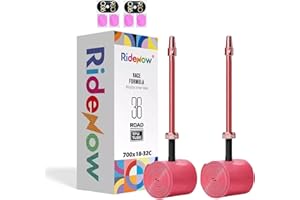 COOMENG 2 Pack RideNow TPU Inner Tubes 700C x 18-32C / 32-47C with 45mm/65mm/85mm Metal Presta Valve, Removable Valve Cores for All Road or Gravel Bike (Include Bike Tube Patch Repair Kit)
