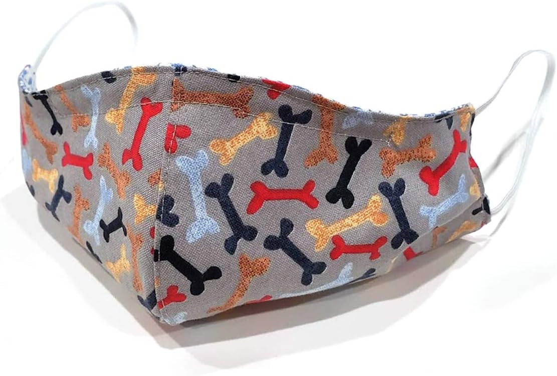 Face nose mask unisex reusable wire material adjustable double layer Made in USA