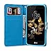 LG K8 Case, LG Escape 3 Case, LG Phoenix 2 Case, FirstCover Wallet Folio PU Leather Flip Case Cover with Card Holder and Wrist Strap for LG Escape 3 LG K8 [Free Screen Protector]