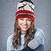 EZGO Light Up Hat With 10 colorful Lights, Unisex Knitted Light Hat With Sika Deer Printing For Party Christmas Gifts Sports Walking Jogging Bicycling