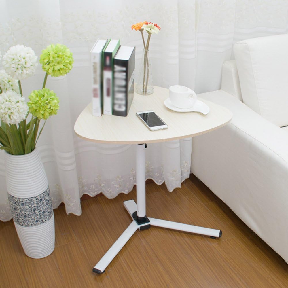 GaoXu ZheDieZhuo HAKN Folding table Move up and down to move the laptop desk Bedside lazy side table 5 colors available 620 * 590mm (Color : E)