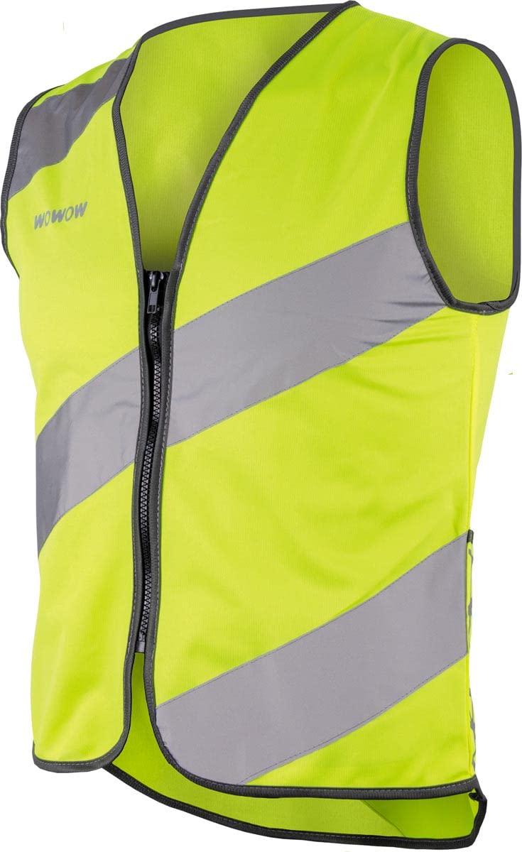 Wowow Unisex Roadie Jacket Reflective safety vest, yellow, 3XL UK