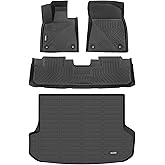 Binmotor-All Weather Floor Mats & Cargo Liner for RX 2016-2022 /RX350/RX450h (No RXL Models), Heavy Duty Car Floor Liners-Black for RX Accessories-Black