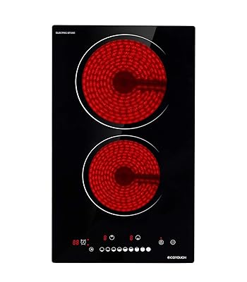 ECOTOUCH 12" Radiant Electric Cooktop with 2 Burners