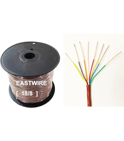 Cable Para Termostato HVAC 18/4 CMR - 500 Pies, Cobre Desnudo, Para Instalaciones De Calefacción/Aire