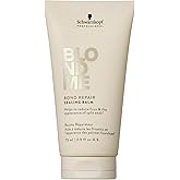 BLONDME Bond Repair Sealing Balm for Blonde Hair, 2.5 Fl Oz | Tame Split Ends & Reduce Frizz | Heat Protection | For Shiny, Smooth Blonde, Lightened, & Grey Hair