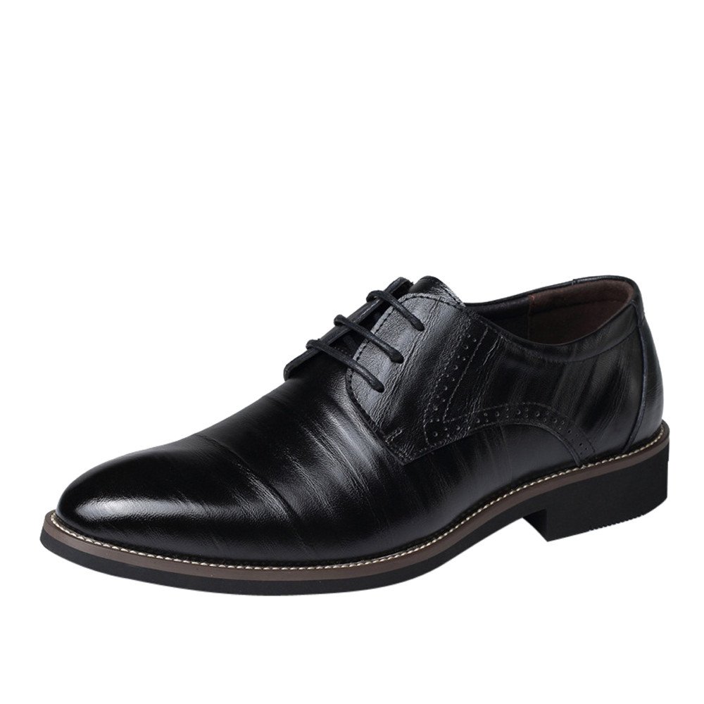 black leather shoes for work mens