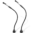 2 Pack Set Magnetic Flexible Gooseneck Metal with Alligator Clips for Helping Hands Third Hand Tool Automobile Electronics Soldering Jewelry Painting Art Crafts Hobby