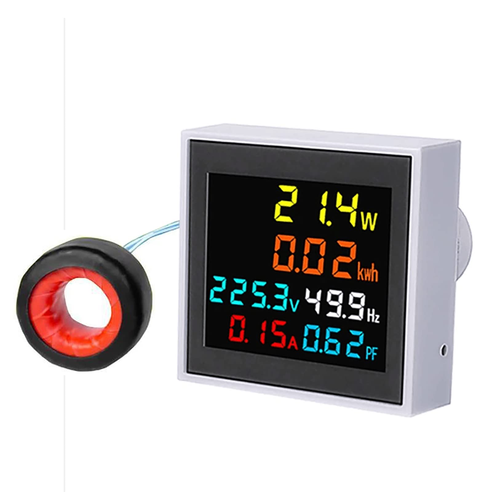 WANGCL Mini Smart Meter Energy Monitor Digital Color LCD Ammeter Smart Meter AC50-300V 100A Multifunctional Voltmeter Ammeter