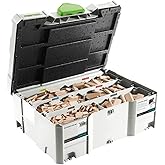 Festool 498899 Assorted Domino Beech Tenons and Cutters in T-Loc Systainer