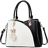 I IHAYNER Womens Leather Handbags Purses for Girls Top-handle Large Totes Satchel Shoulder Bag for Ladies with Pompom | Leather, for Girls, Top-handle, Large, for Ladies, with Pompom