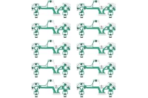 TANGXI PUSOKEI 10Pcs Conductive Film Repair Part for Playstation 4 Controller,Replacement Buttons Ribbon Circuit Board,Replacement Keypad Repair Pads Flexible Controller Membrane Conductive Film.