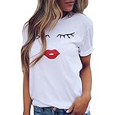 LOOKFACE Women's Cute T Shirt Junior Tops Teen Girls Graphic Tees
