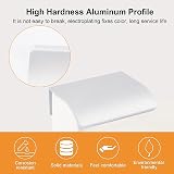 MOROBOR Silver Finger Edge Pull 8pcs Aluminum Alloy Drawer Handle Modern view 3