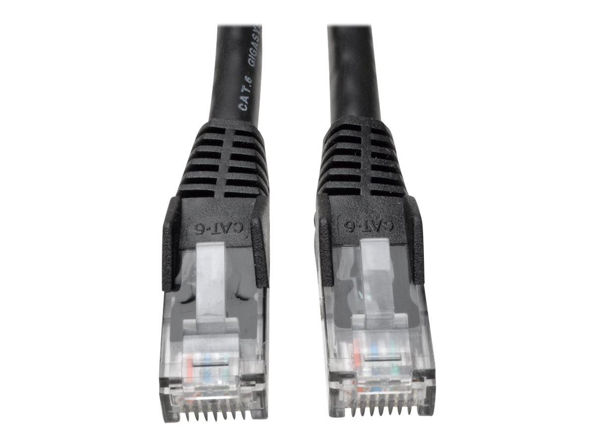 Tripp Lite Cat6 Gigabit Snagless Molded Patch Cable (RJ45 M/M) - Black, 9.14 m / 30-ft.(N201-030-BK) — image 1