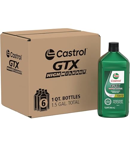 Amazon.com: Castrol GTX High Mileage 10W-40 Synthetic Motor Oil, 1